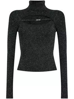 Versace Jeans Couture свитер с люрексом, черный
