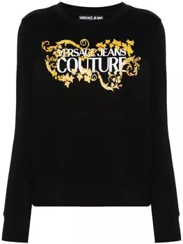 Versace Jeans Couture толстовка Barocco с логотипом, черный
