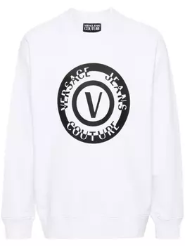 Versace Jeans Couture толстовка с логотипом, белый