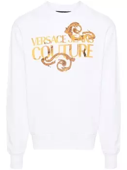 Versace Jeans Couture толстовка с логотипом, белый