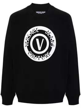Versace Jeans Couture толстовка с логотипом, черный