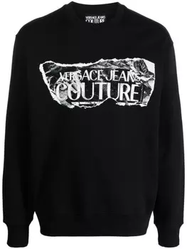 Versace Jeans Couture толстовка с логотипом, черный