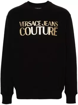 Versace Jeans Couture толстовка с логотипом, черный