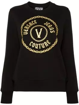 Versace Jeans Couture толстовка с логотипом, черный