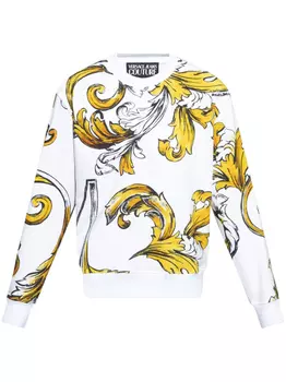 Versace Jeans Couture толстовка с принтом Barocco, белый