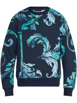 Versace Jeans Couture толстовка с принтом Barocco, синий