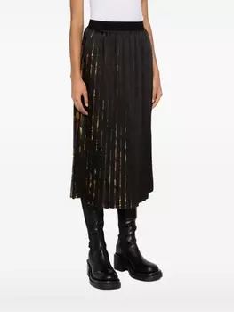 Versace Jeans Couture юбка миди с принтом Watercolour Couture, черный