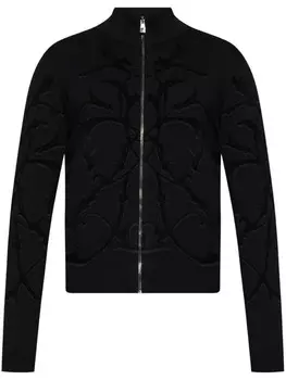 Versace кардиган на молнии, черный