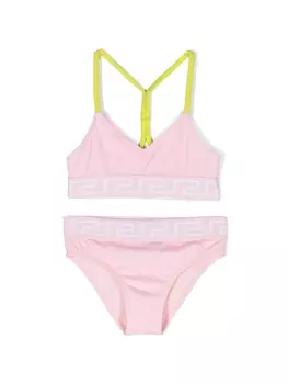 Versace Kids бикини с принтом Greca, розовый