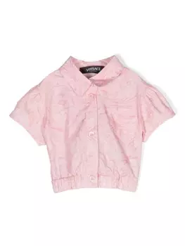 Versace Kids блуза на пуговицах, розовый
