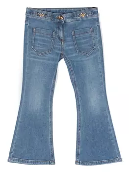 Versace Kids джинсы с логотипом Medusa, синий