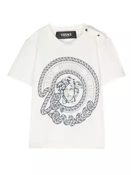 Versace Kids футболка Medusa, белый