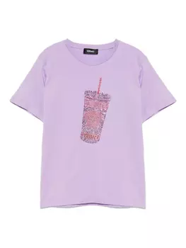 Versace Kids футболка с короткими рукавами, фиолетовый