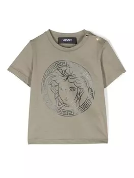 Versace Kids футболка с Медузой, зеленый