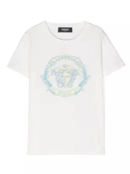 Versace Kids футболка с принтом Medusa, белый