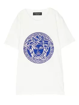 Versace Kids футболка с принтом Medusa, белый