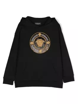 Versace Kids худи с декором Medusa, черный