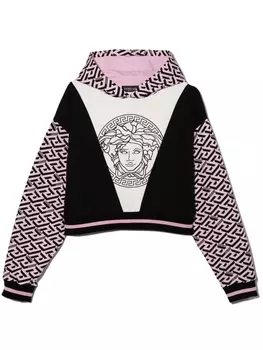 Versace Kids худи с принтом Medusa, черный