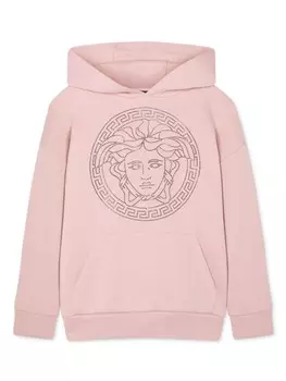Versace Kids худи с принтом Medusa, розовый
