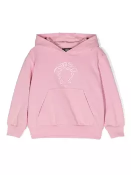Versace Kids худи с вышивкой Medusa, розовый