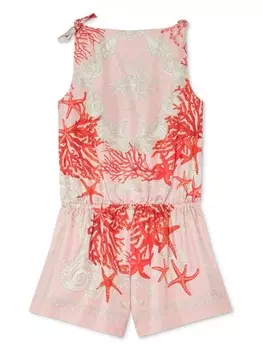 Versace Kids комбинезон с принтом, розовый