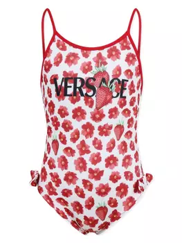 Versace Kids купальник Strawberry Garden, красный