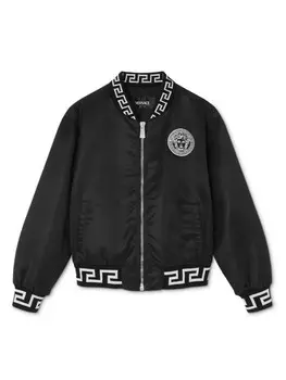 Versace Kids куртка-бомбер «Медуза», черный
