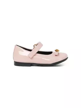 Versace Kids лакированные балетки Medusa, розовый