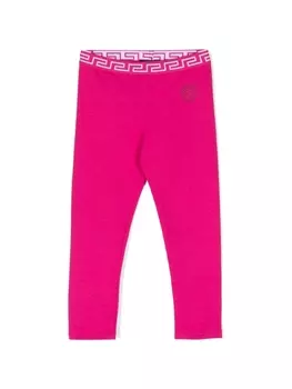 Versace Kids легинсы Medusa, розовый