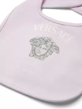 Versace Kids нагрудник с принтом Medusa, розовый