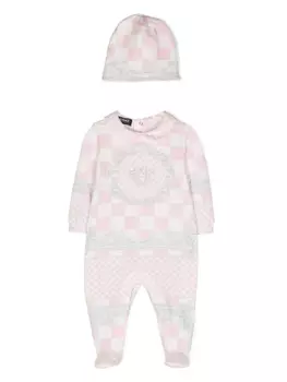Versace Kids пижама Medusa Contrasto, розовый