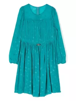 Versace Kids платье с блестками, синий