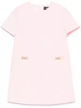 Versace Kids платье с тиснением, розовый