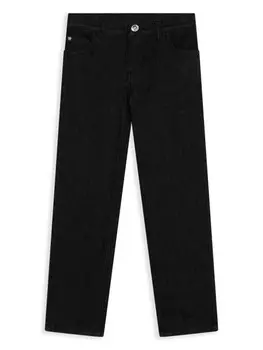 Versace Kids прямые джинсы, черный