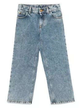 Versace Kids прямые джинсы, синий