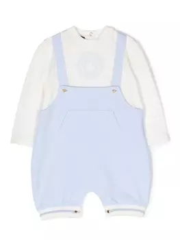 Versace Kids ромпер с принтом Medusa, синий