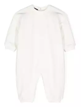 Versace Kids ромпер с вышивкой Medusa, белый