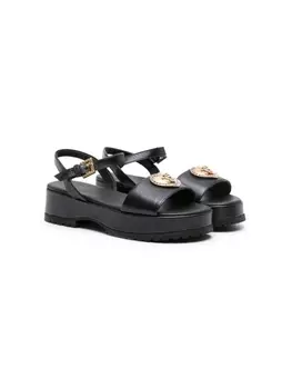 Versace Kids сандалии с декором Medusa, черный