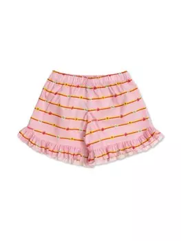 Versace Kids шорты In Bloom, розовый