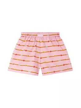 Versace Kids шорты In Bloom, розовый