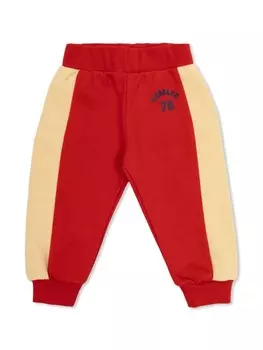 Versace Kids спортивные брюки с логотипом, красный