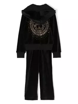 Versace Kids спортивный костюм с капюшоном и аппликацией Medusa, черный
