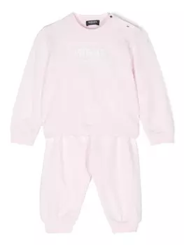 Versace Kids спортивный костюм с логотипом, розовый