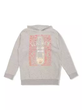 Versace Kids толстовка с графическим принтом, серый