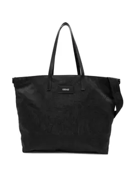 Versace Kids жаккардовая пеленальная сумка с узором Barocco, черный