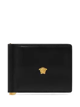 Versace кошелек с логотипом, черный