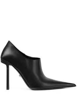 Versace кожаные ботинки, черный