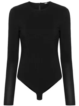 Versace креповое боди, черный