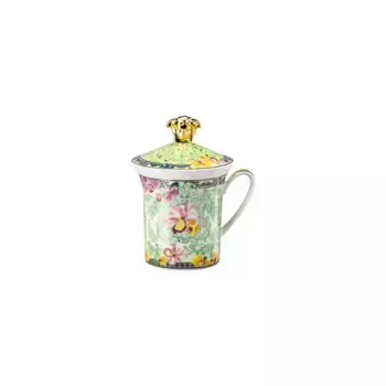 Versace Кружка с крышкой Издание 30 лет Д.В. Флоралия Версаче, зеленый