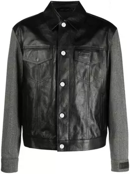 Versace куртка на пуговицах, черный